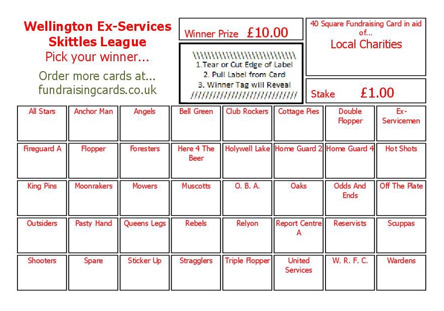 A6 `Personalised For You` Fundraising Scratch Cards / Raffle Ticket ...