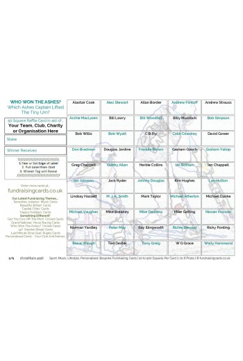 Raise £5000 Cricket Club Fundraising Card Pack