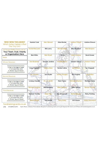 Raise £5000 Cricket Club Fundraising Card Pack