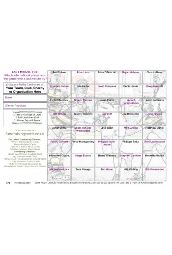 Raise £100 Rugby Union Club Fundraising Card Pack
