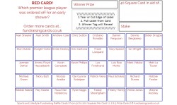 24 x Football Fundraising Cards / Raffle Ticket / Scratchcards Value Pack