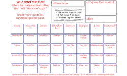 24 x Football Fundraising Cards / Raffle Ticket / Scratchcards Value Pack