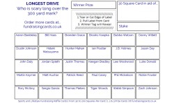 24 x Golf Fundraising Cards / Raffle Ticket / Scratchcards Value Pack