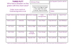 24 x Golf Fundraising Cards / Raffle Ticket / Scratchcards Value Pack