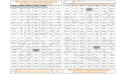 10 x A2 `Last Minute Try` Rugby Union Fundraising Raffle Ticket / Draw Cards / Scratchcards