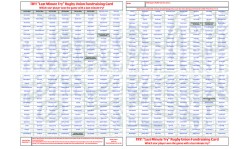 10 x A2 `Last Minute Try` Rugby Union Fundraising Raffle Ticket / Draw Cards / Scratchcards